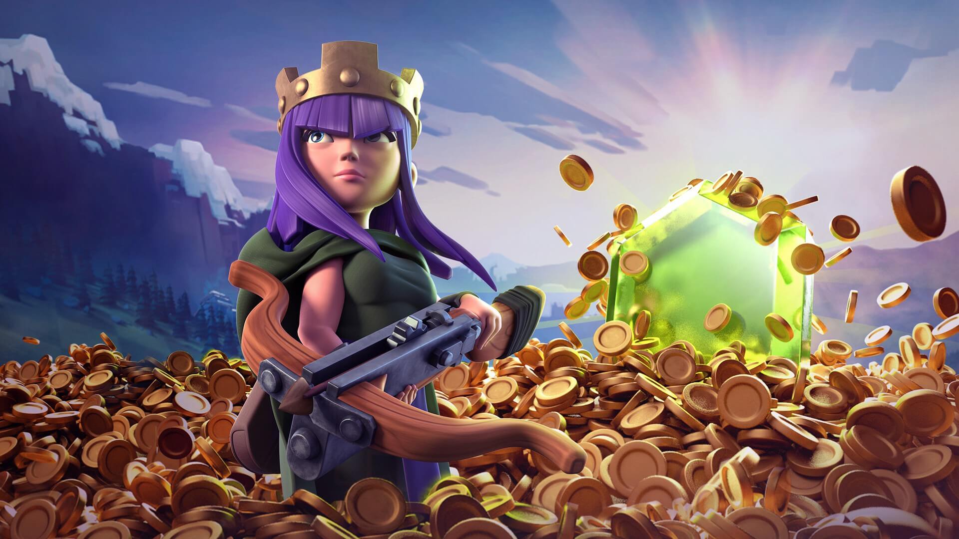 Clash of Clans Archer Coin Wallpaper