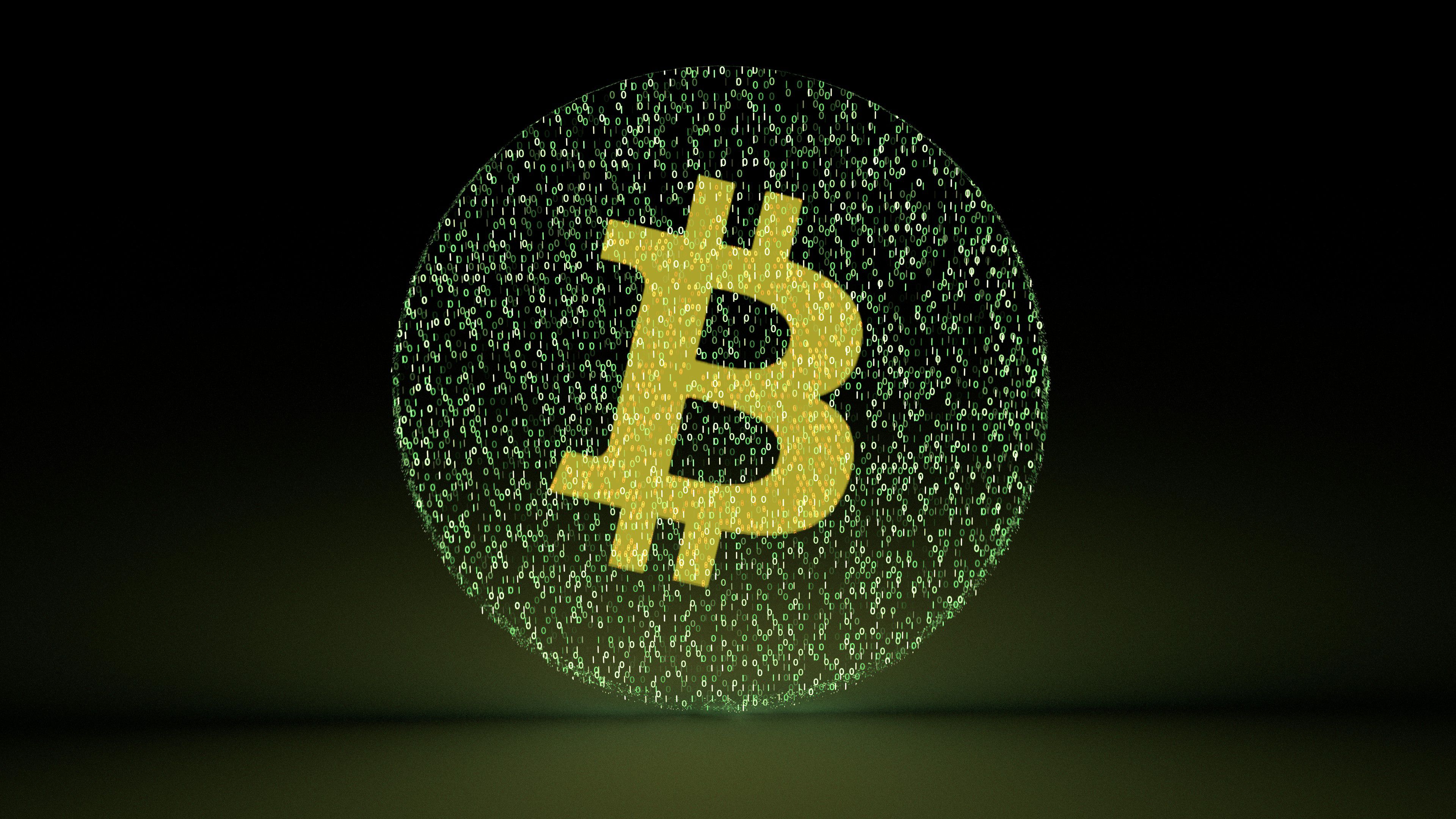 4K Bitcoin Matrix Wallpaper