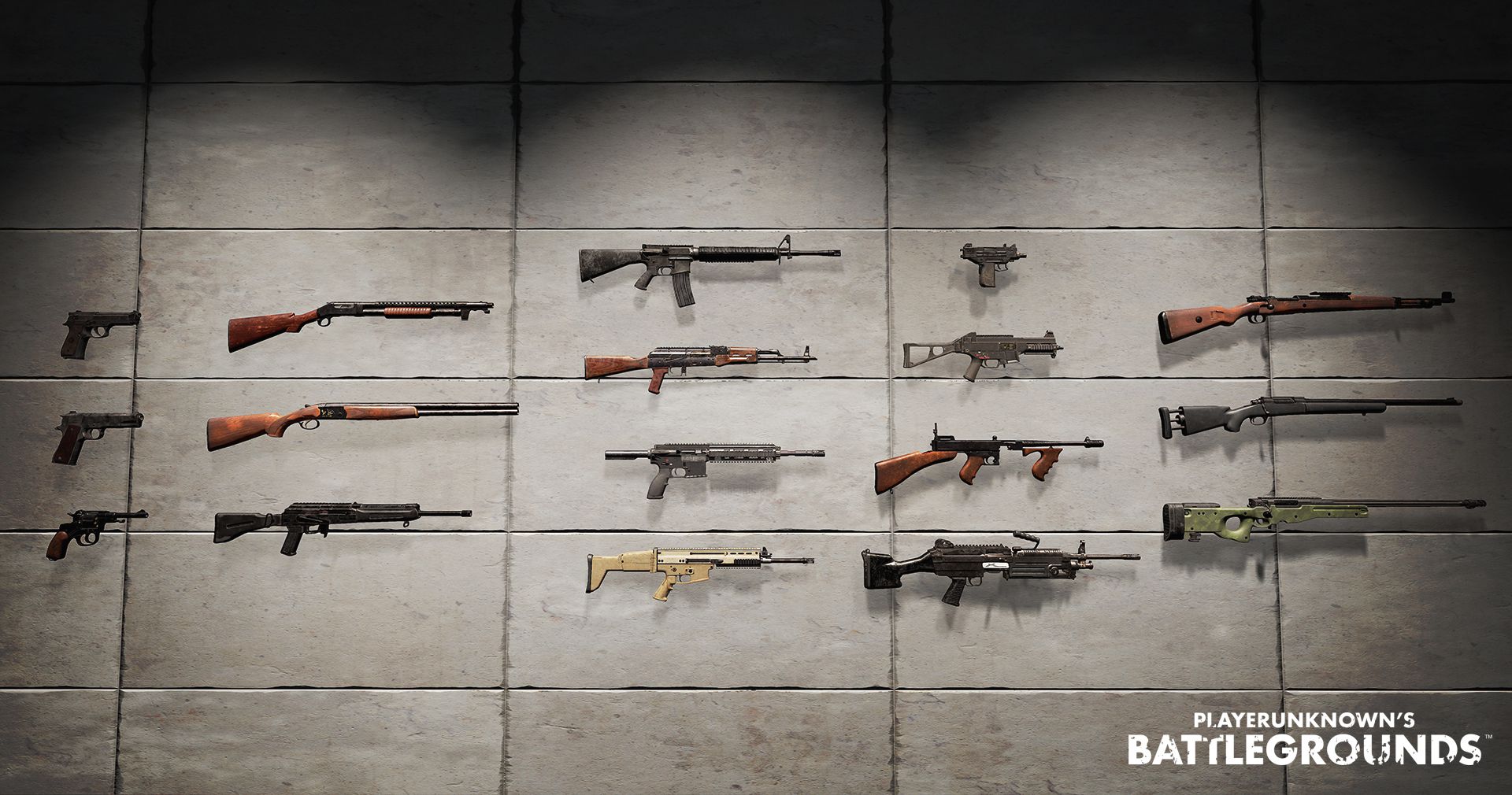 PUBG Weapons Guns Wallpaper