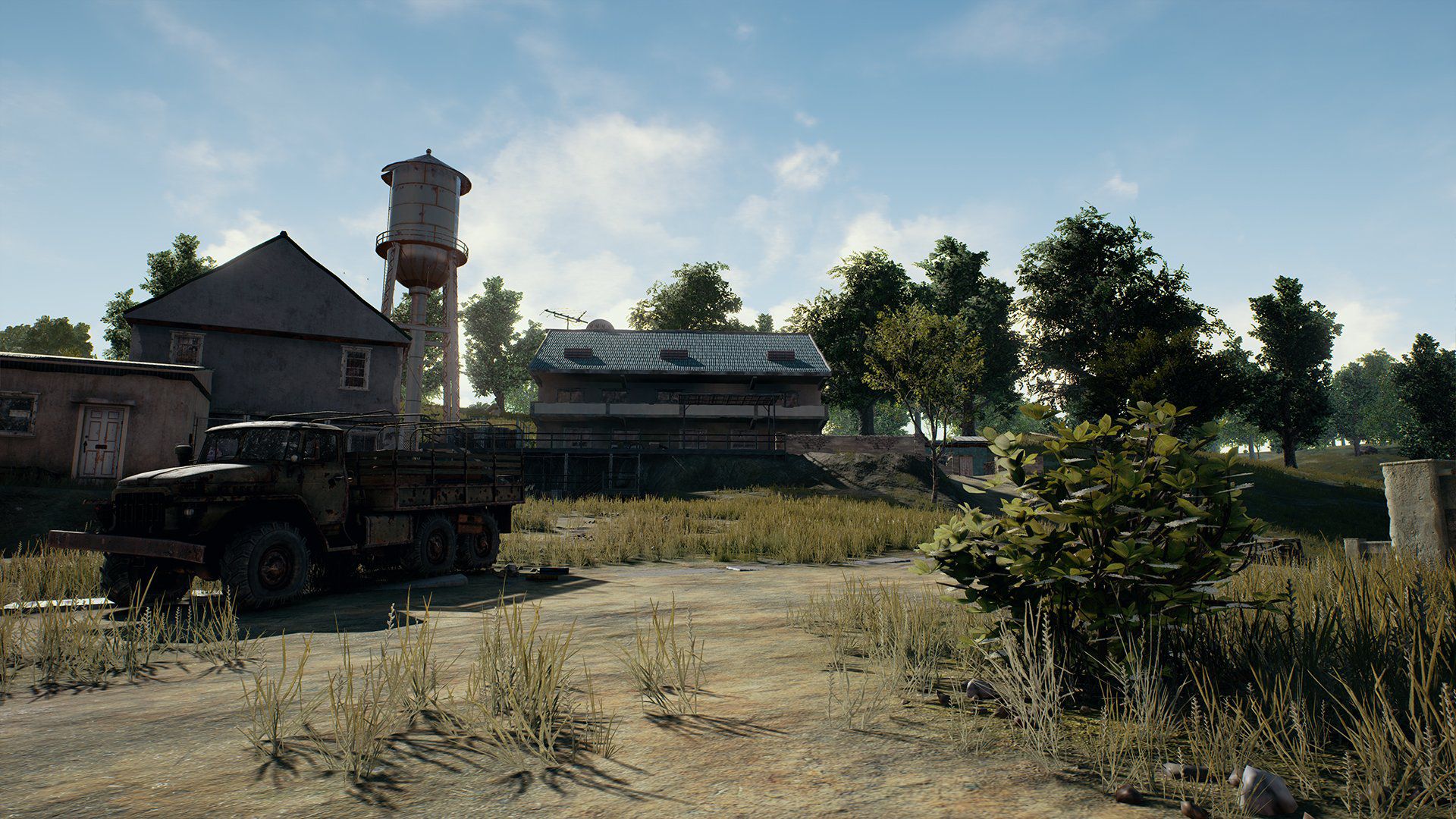 Pubg Truck and Home Wallpaper