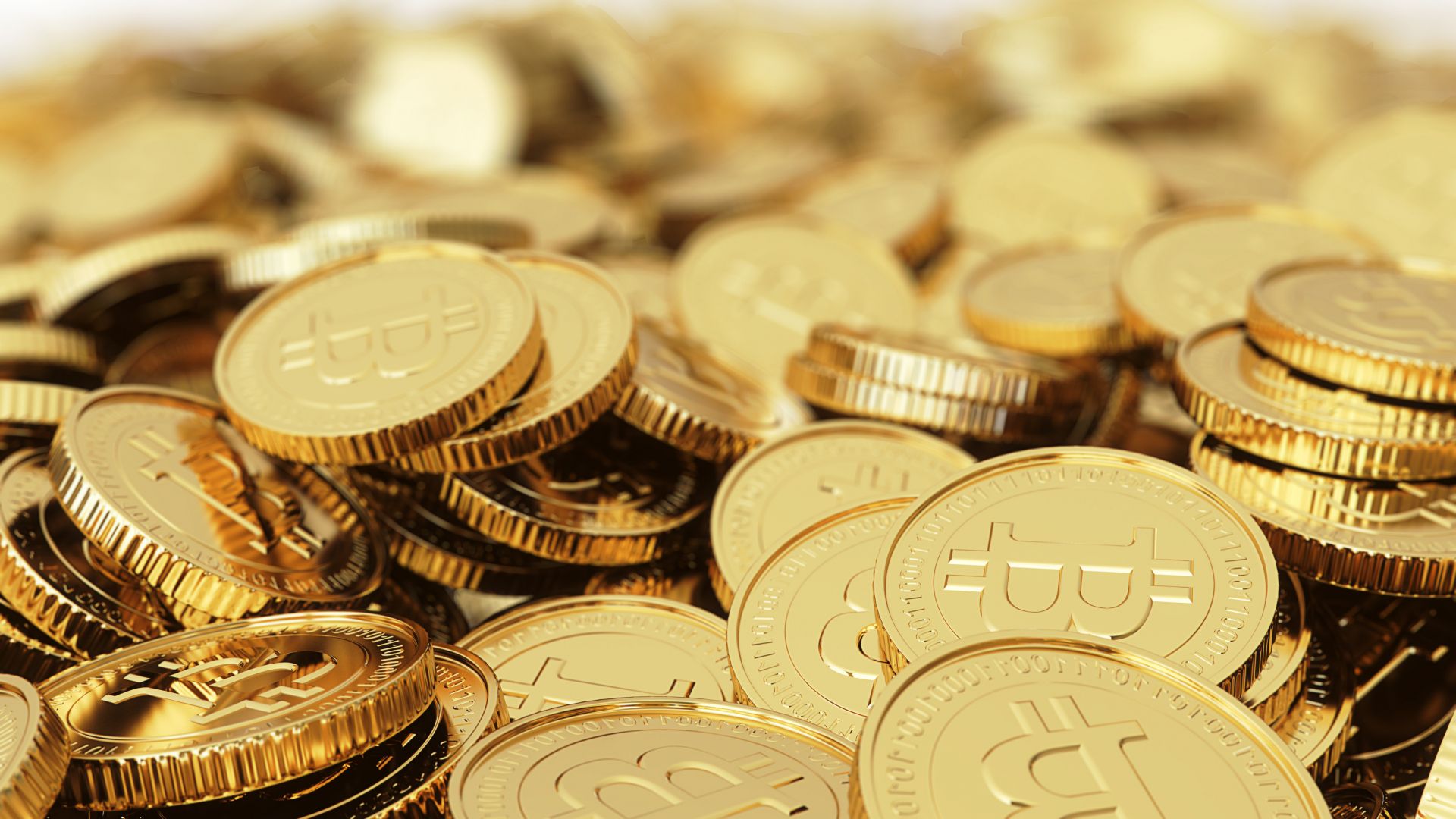 Scattered Bitcoin Photos 1920x1080